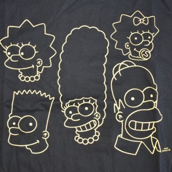 The Simpsons bundles Christmas Tee + 2 Piece Yellow /Black Sleepwear - Picture 4 of 17